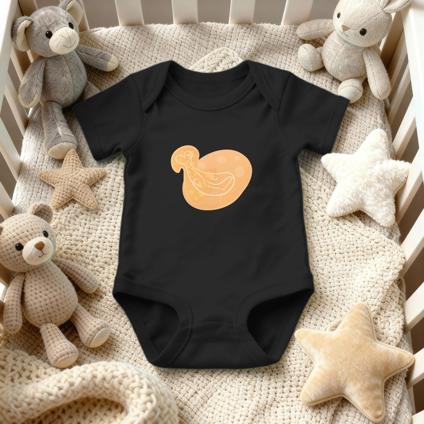 Mir the Spunky Calf Astral Dawn Traces Infant Baby Rib Bodysuit