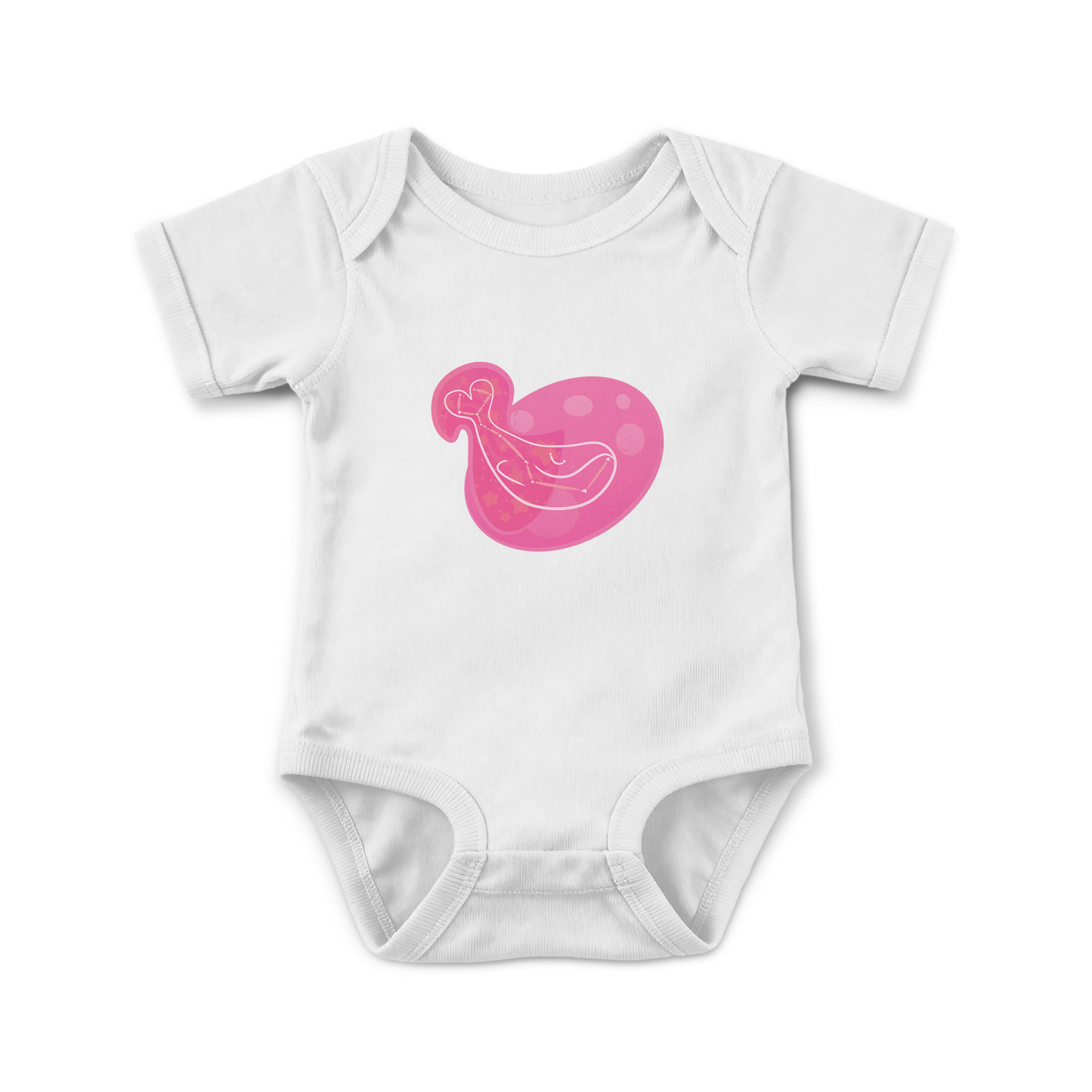 Mir the Spunky Calf Astral Dusk Traces on Infant Baby Rib Bodysuit