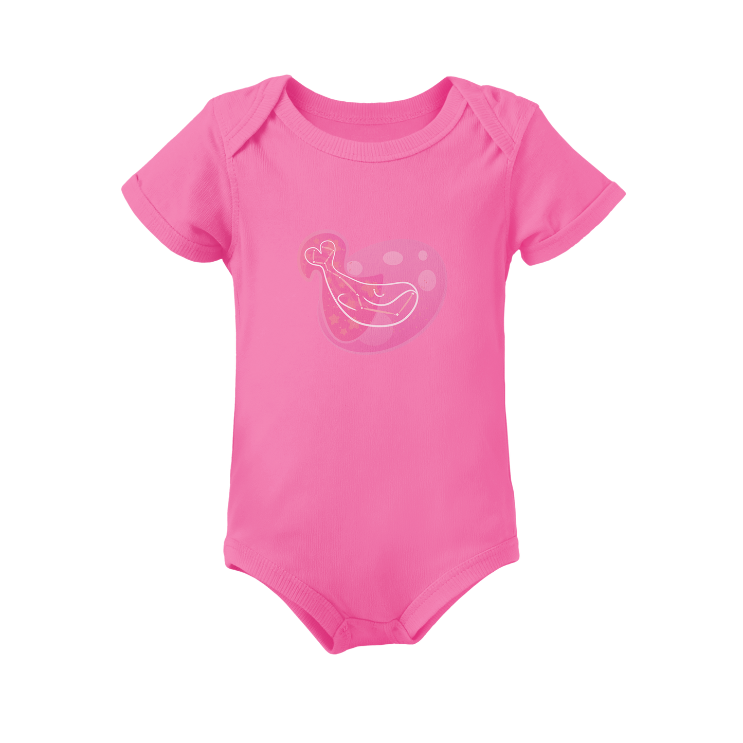 Mir the Spunky Calf Astral Dusk Traces on Infant Baby Rib Bodysuit