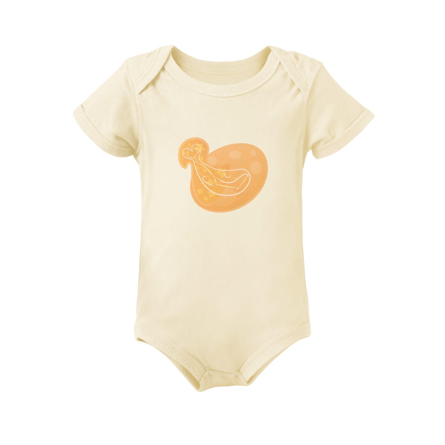 Mir the Spunky Calf Astral Dawn Traces Infant Baby Rib Bodysuit