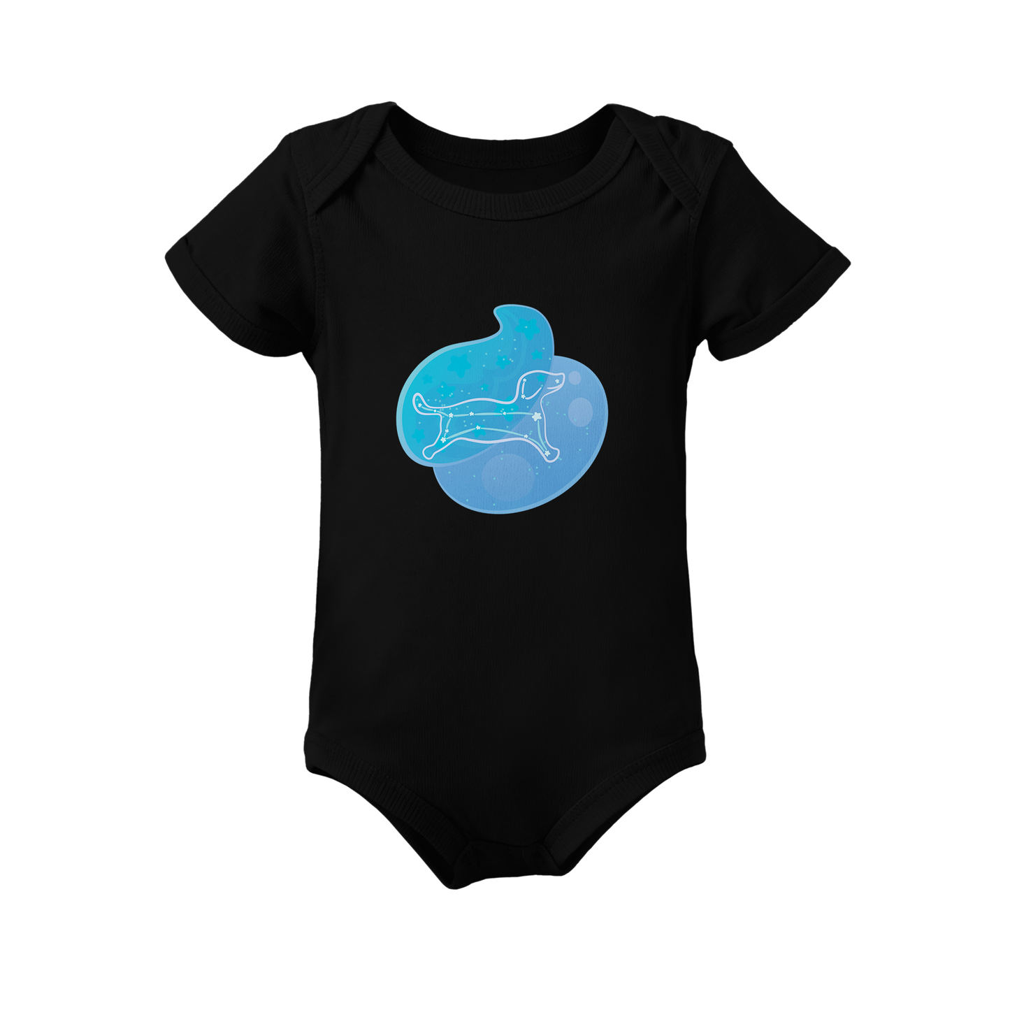 Rius the Loyal Puppy Astral Zenith Traces on Infant Baby Rib Bodysuit