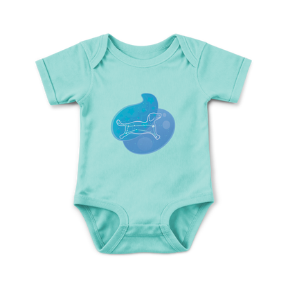 Rius the Loyal Puppy Astral Zenith Traces on Infant Baby Rib Bodysuit