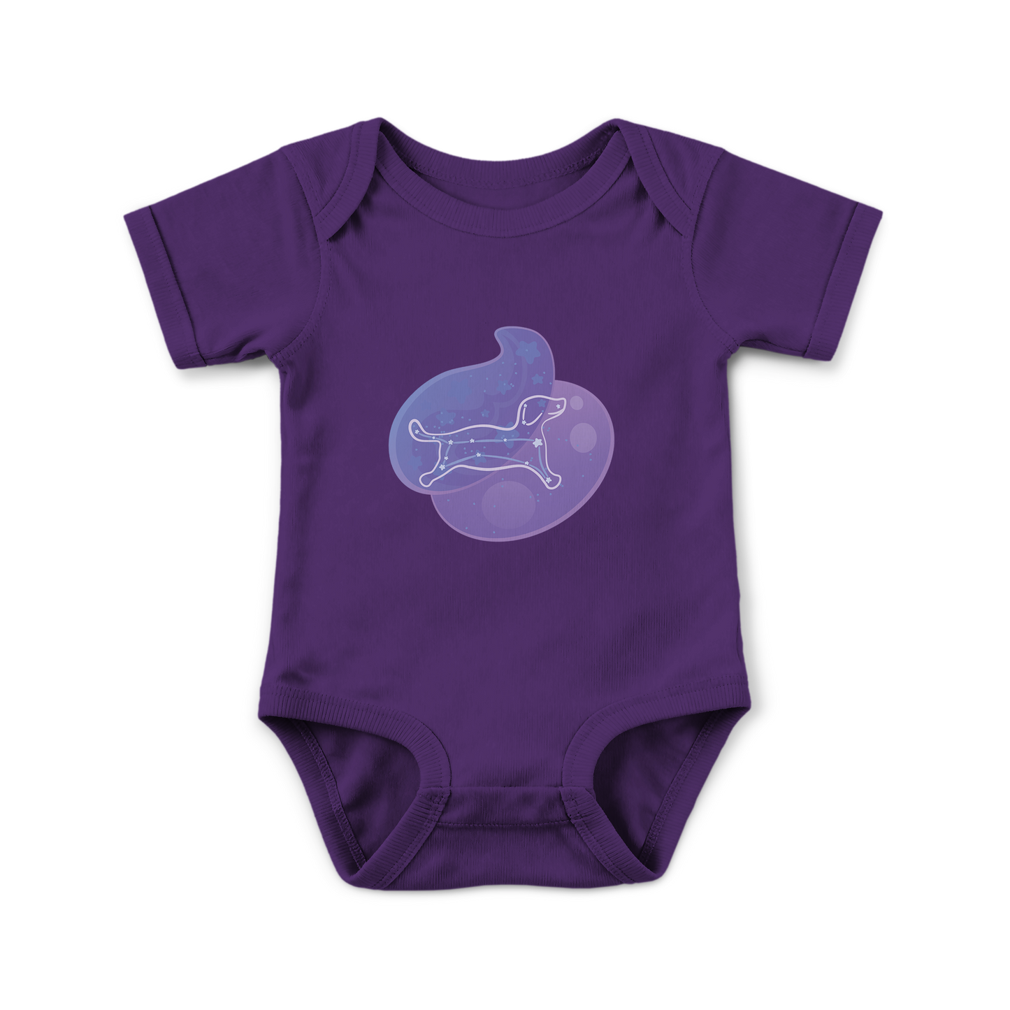 Rius the Loyal Puppy Astral Nadir Traces on Infant Baby Rib Bodysuit