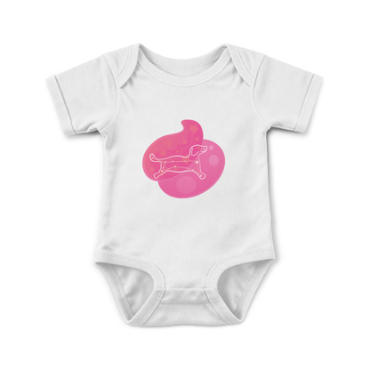 Rius the Loyal Puppy Astral Dusk Traces on Infant Baby Rib Bodysuit