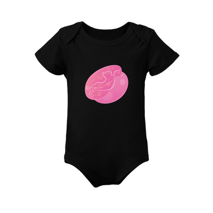 Lyn the Keen Kitten Astral Dusk Traces on Infant Baby Rib Bodysuit