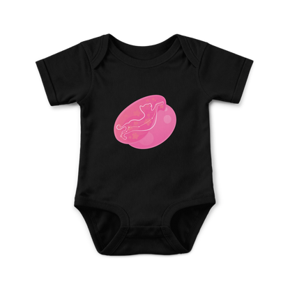 Lyn the Keen Kitten Astral Dusk Traces on Infant Baby Rib Bodysuit
