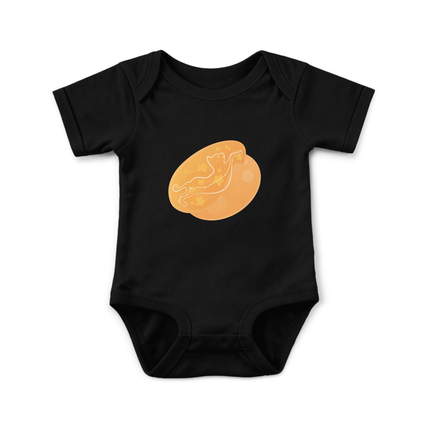 Lyn the Keen Kitten Astral Dawn Traces on Infant Baby Rib Bodysuit
