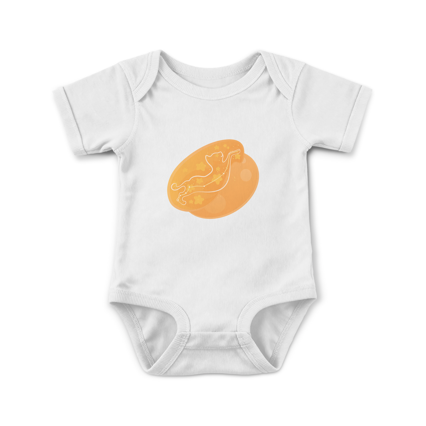 Lyn the Keen Kitten Astral Dawn Traces on Infant Baby Rib Bodysuit