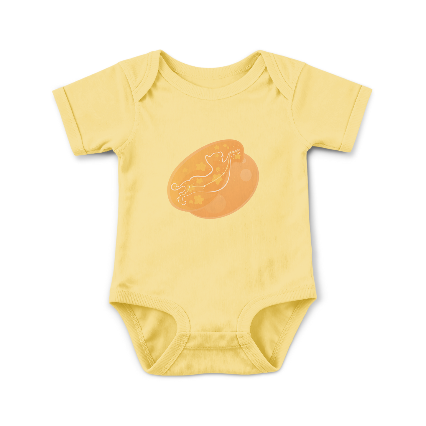 Lyn the Keen Kitten Astral Dawn Traces on Infant Baby Rib Bodysuit