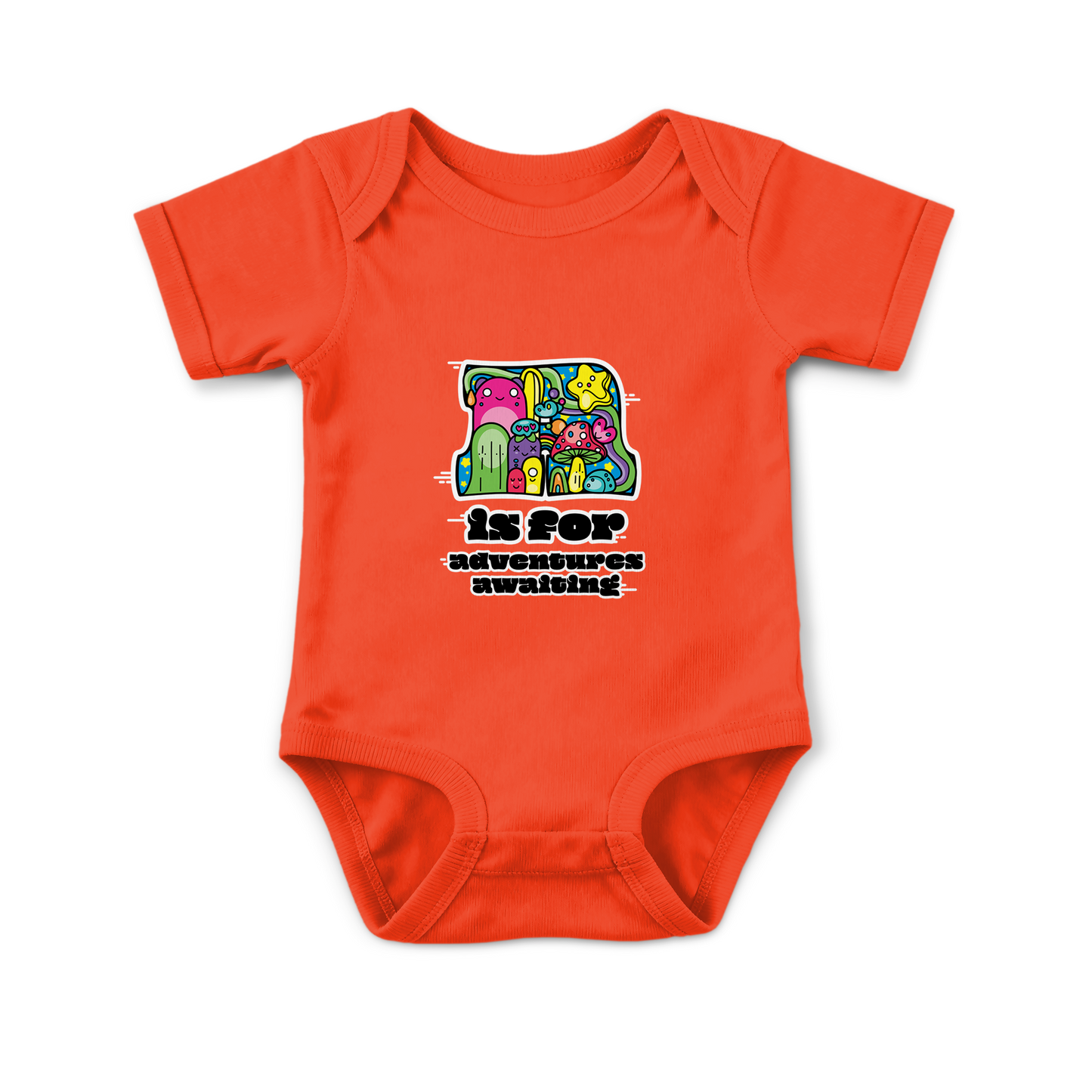 A is for Adventures Awaiting on Infant Baby Rib Bodysuit
